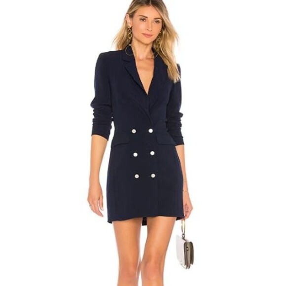 Revolve Superdown Madeline Blazer Dress - Navy - Small - Picture 1 of 6